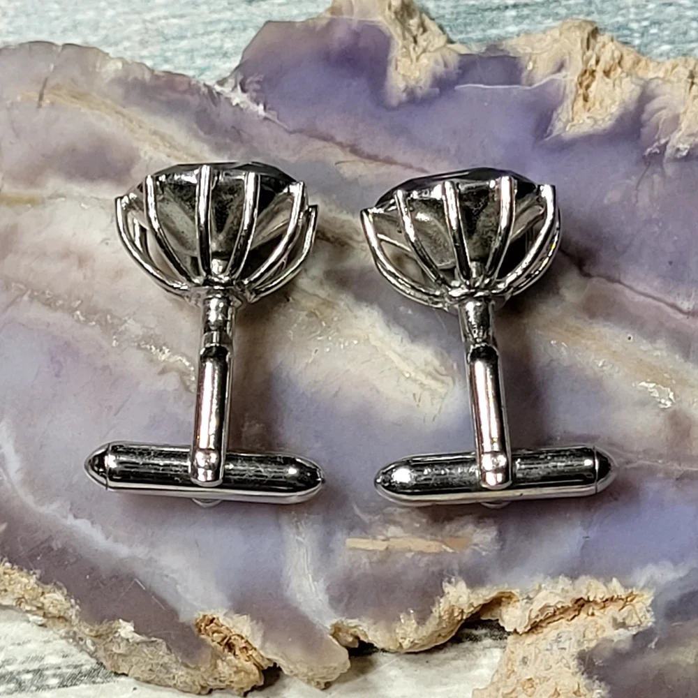 SWANK Silver and gray Cufflinks